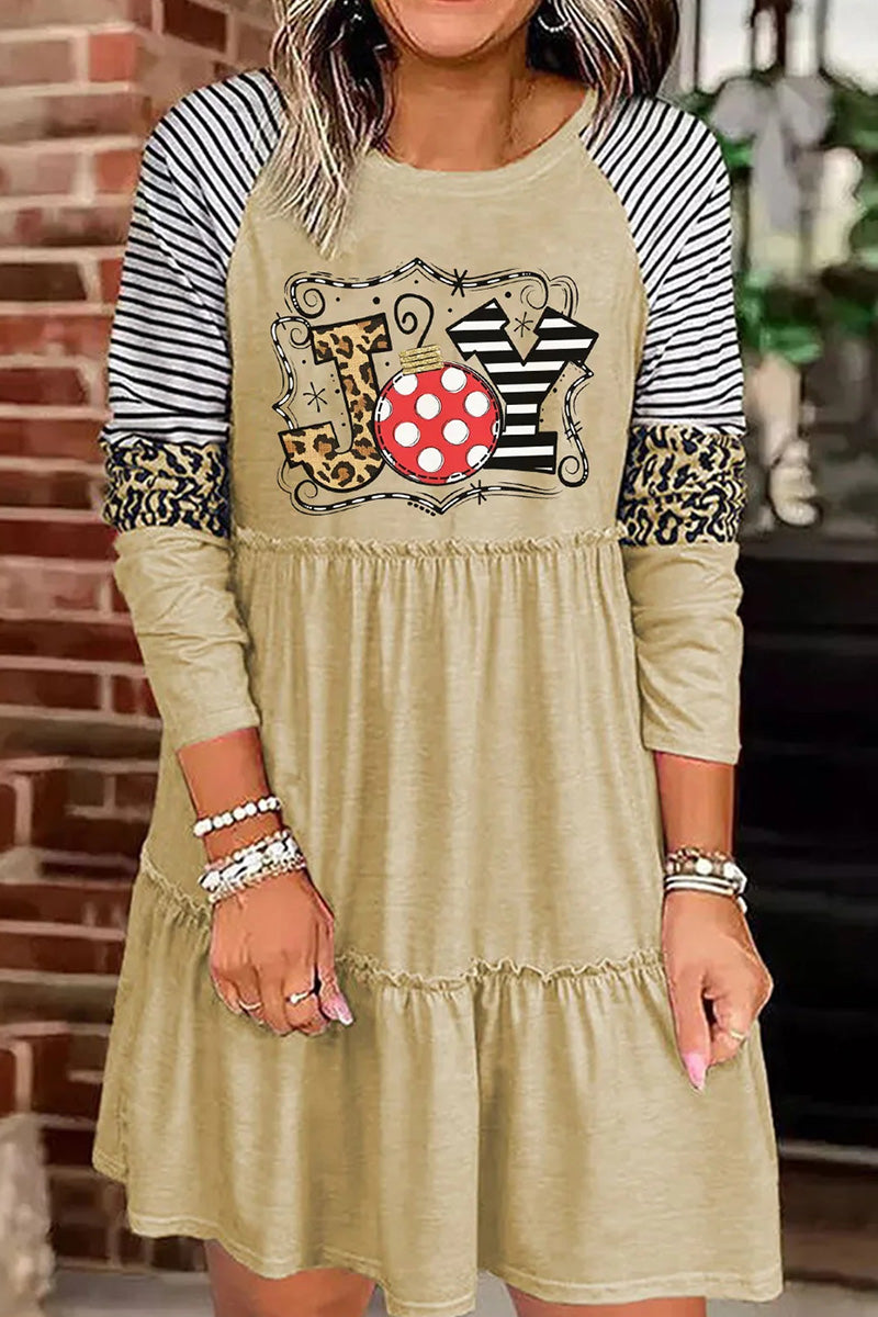 JOY Holiday Vibe Long Sleeve Dress